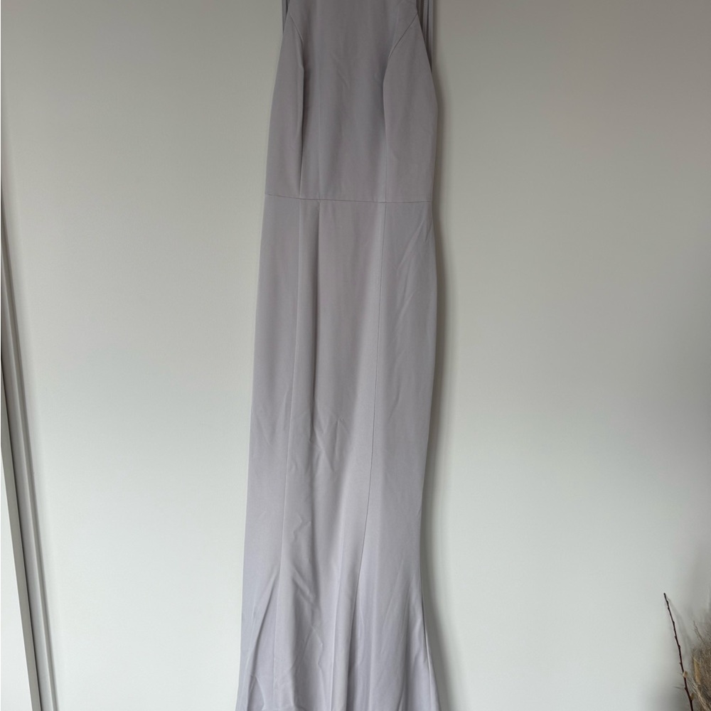 JARLO dress with train and strappy back